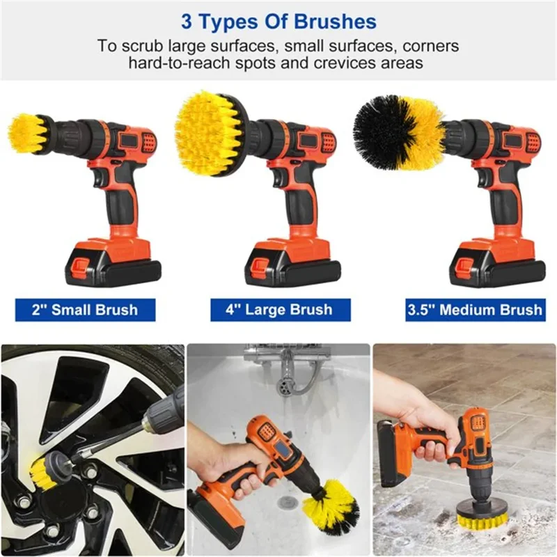 Power Tools Ridgid - Набор из 3 щеток для дрели