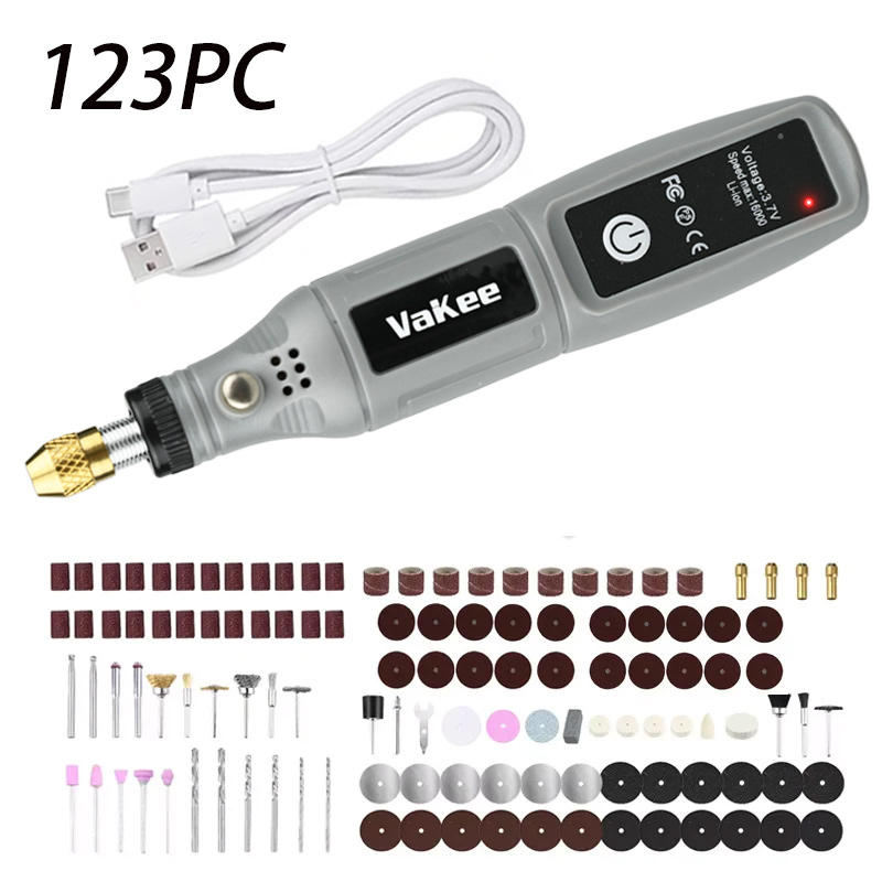 Power Tools Universal Battery - Роторный инструмент Vakee 16000 об/мин, мини-шлифовальная