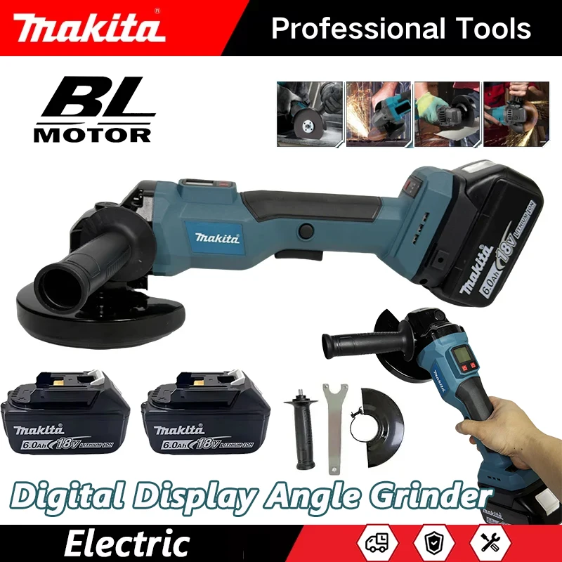 Power Tools Universal Battery - Бесщеточная угловая шлифмашина Makita 125 мм