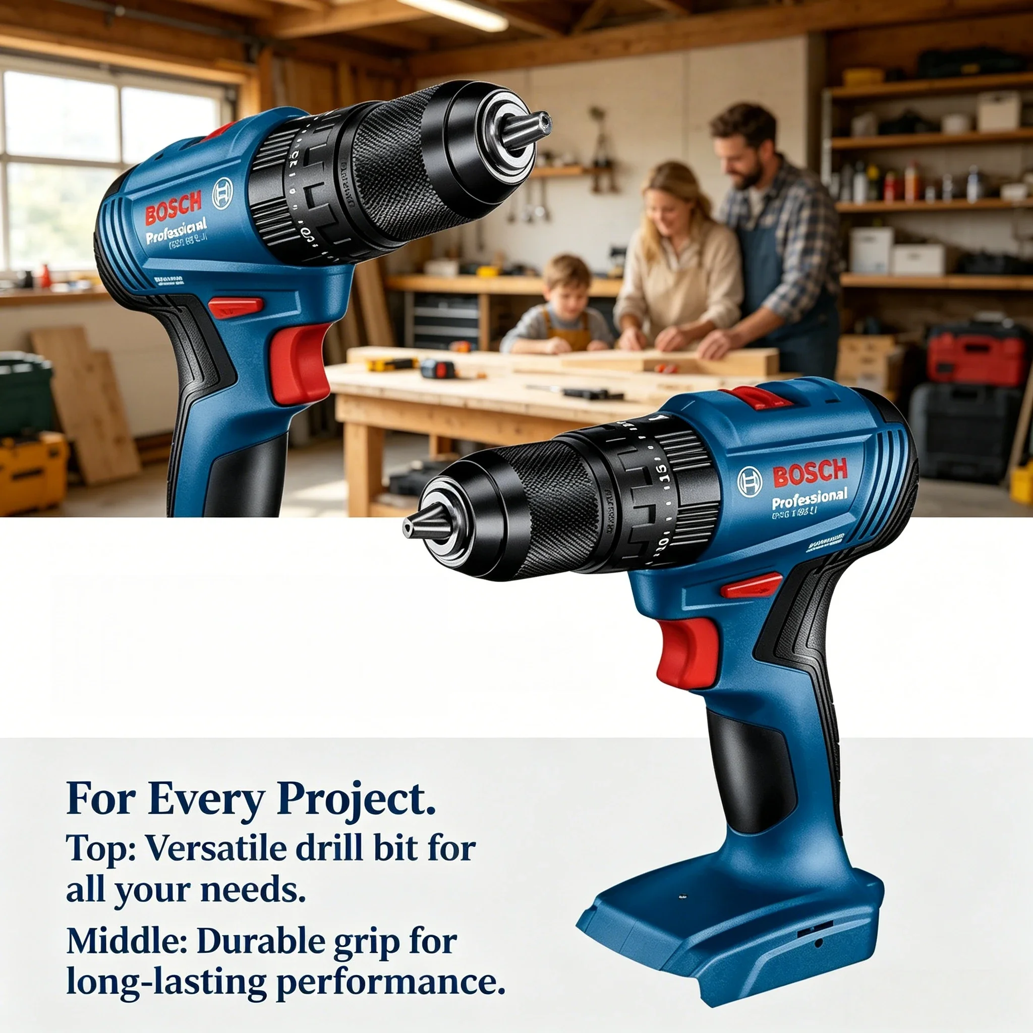 Power Tools Drill - Бесщеточная аккумуляторная ударная дрель-шуруповерт Bosch GSB