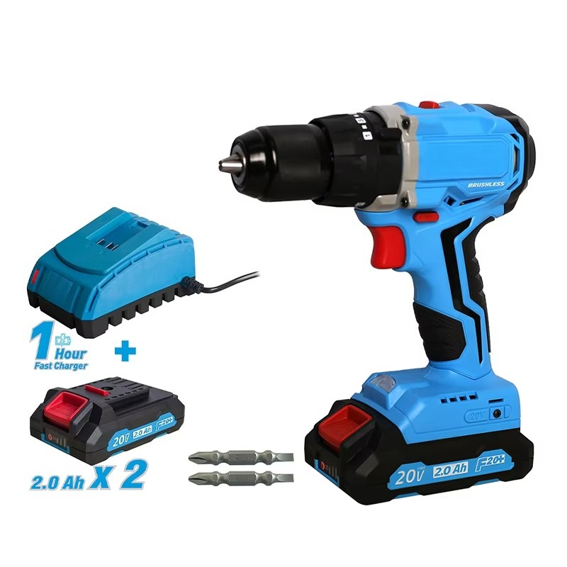 Power Tools Drill - Аккумуляторный бесщеточный ударный шуруповерт 20В с