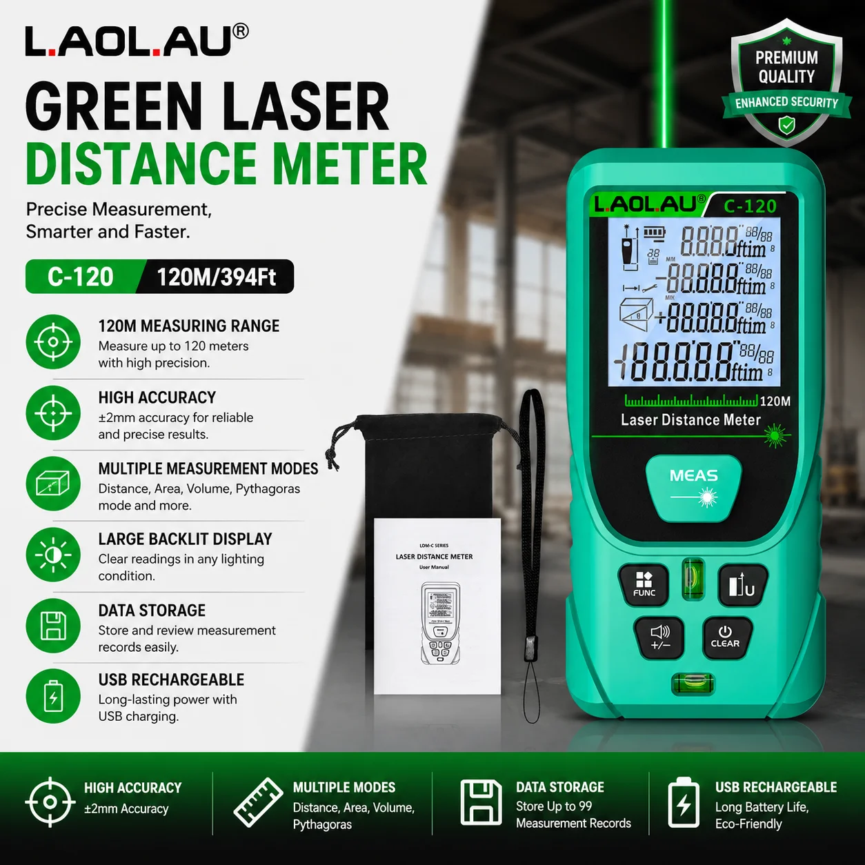 Цифровой лазерный дальномер LA – обзор и цена Power Tools That Are Green